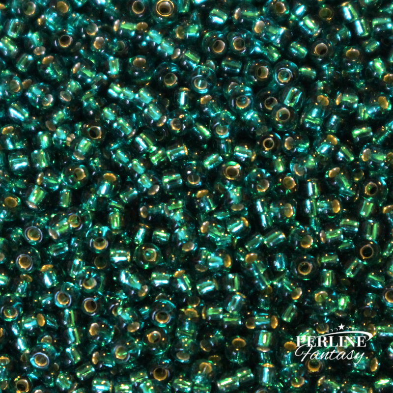 Rocailles Miyuki 11/0 Teal Silver Lined (2425)
