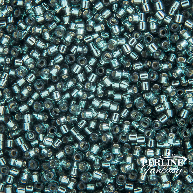 Miyuki Delica 11/0 Silver Lined Teal Dyed 