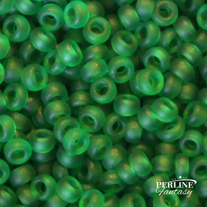 Rocailles Miyuki 11/0 Transparent Green Mat (146 F)