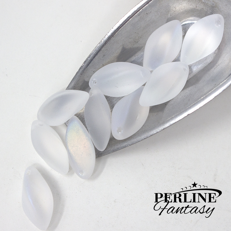Twist Bead Crystal AB Matte 8 x 16 Mm
