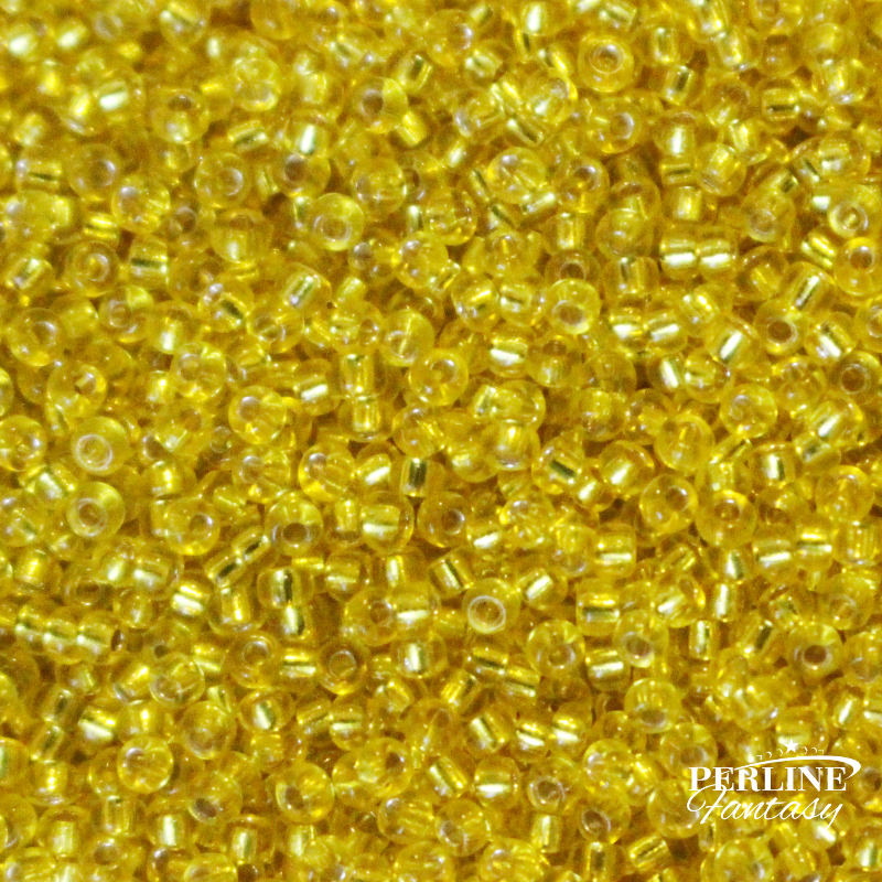 Rocailles Miyuki 11/0 Yellow Silver Lined (6)