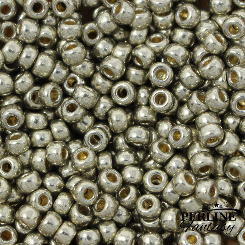 Rocailles Miyuki 8/0 Duracoat Galvanized Lt Pewter