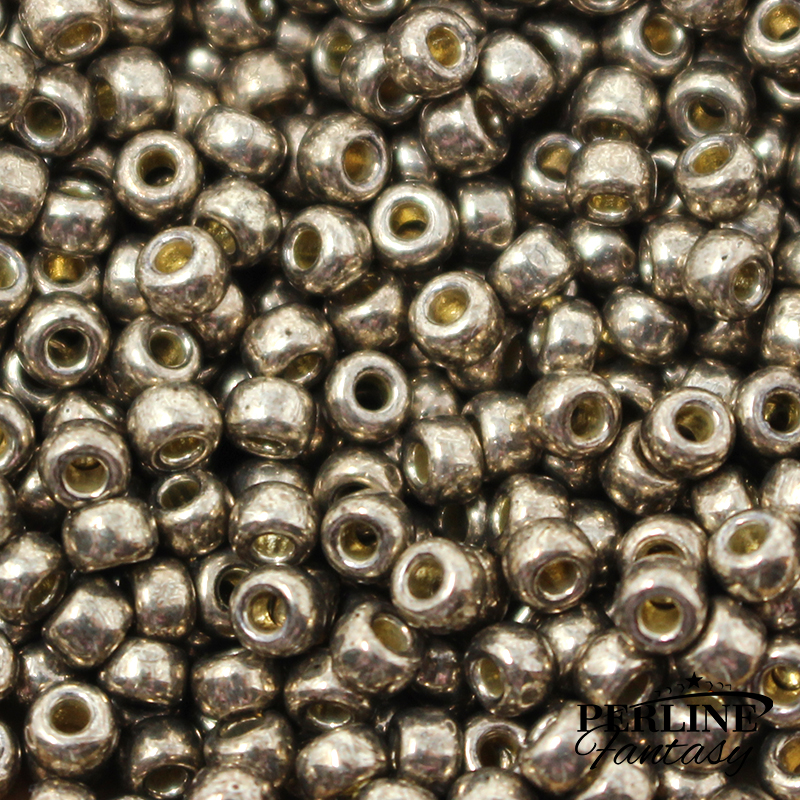 Rocailles Miyuki 8/0 Duracoat Galvanized Pewter