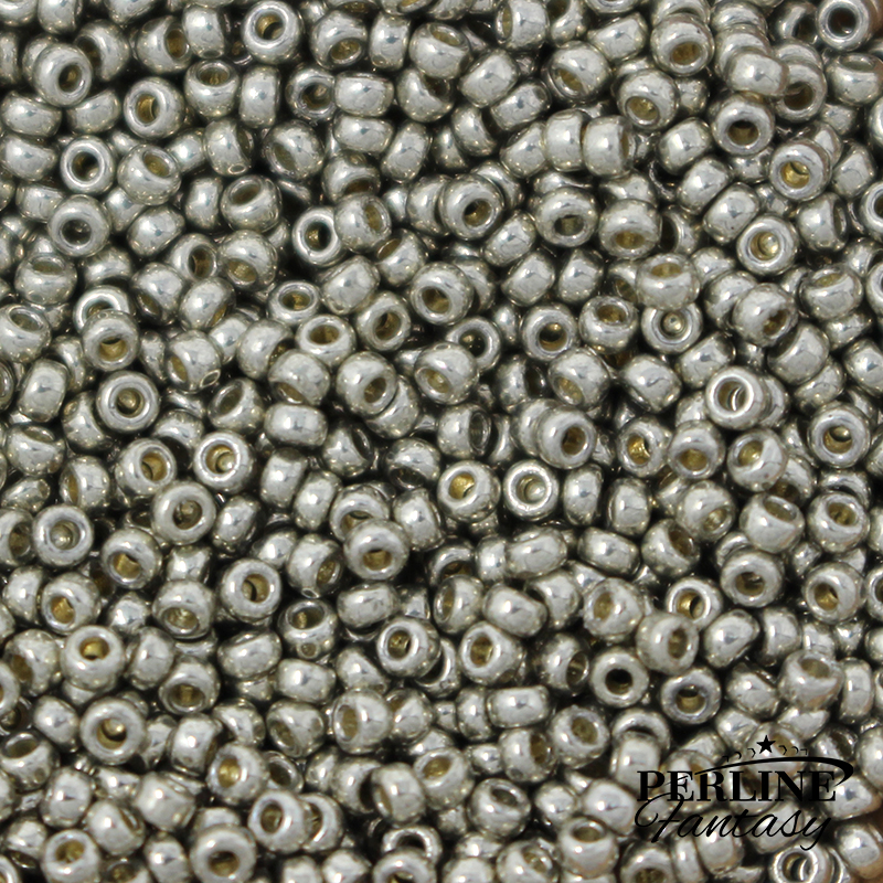 Rocailles Miyuki 15/0 Duracoat Galvanized Lt Pewter (4221)