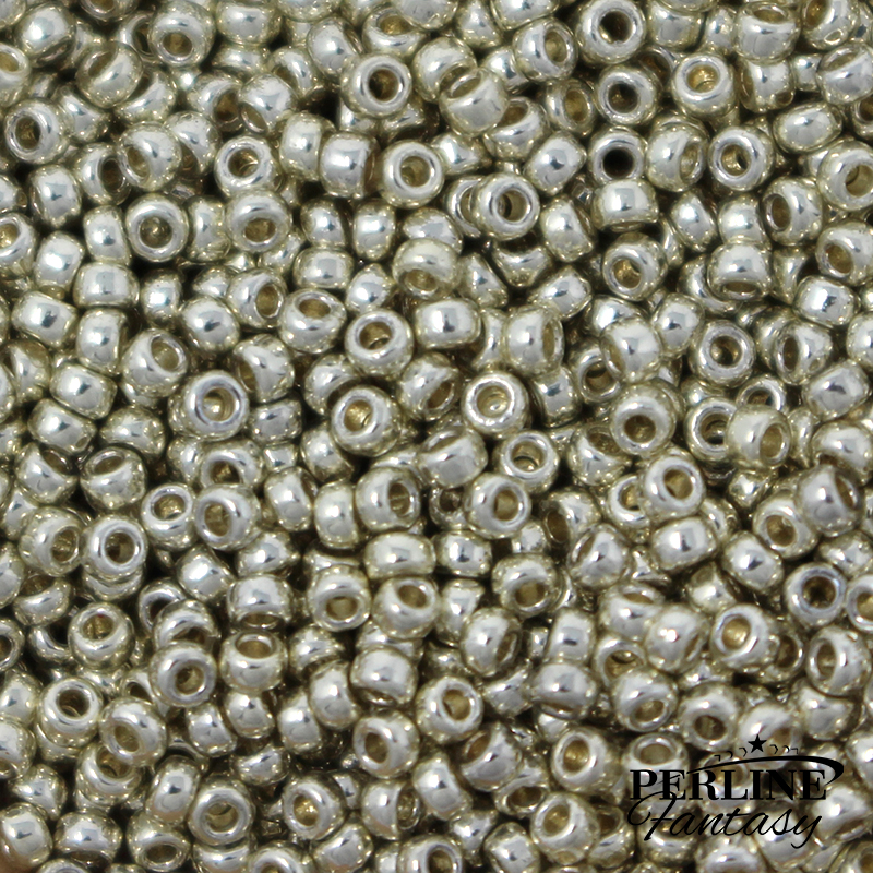 Rocailles Miyuki 15/0 Duracoat Galvanized Silver (4201)