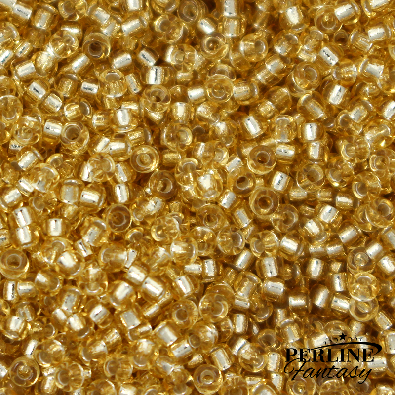 Rocailles Miyuki 15/0 Silver Lined Gold (3)