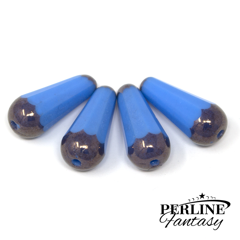 Gocce Blue Dk. Bronze 20 x 9 Mm