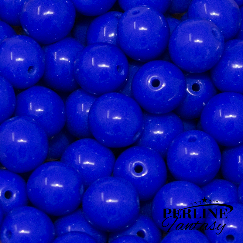 Perle Tonde Vetro di Boemia 10 Mm Cobalt Perle Tonde Vetro di Boemia 10 Mm Cobalt