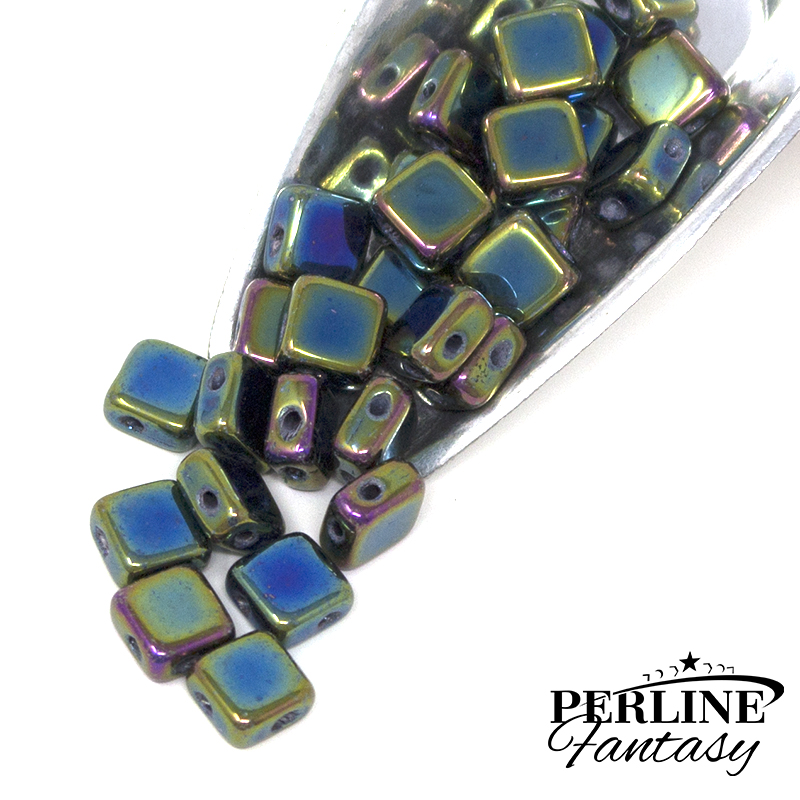 Perline Flat Silky Jet Green Iris