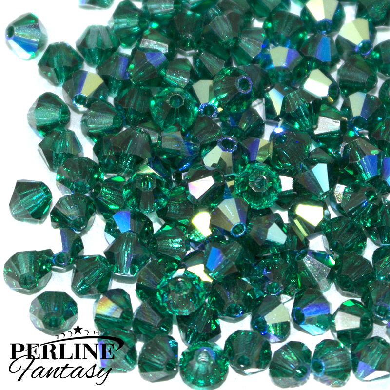 Bicono Preciosa 4 Mm Emerald AB