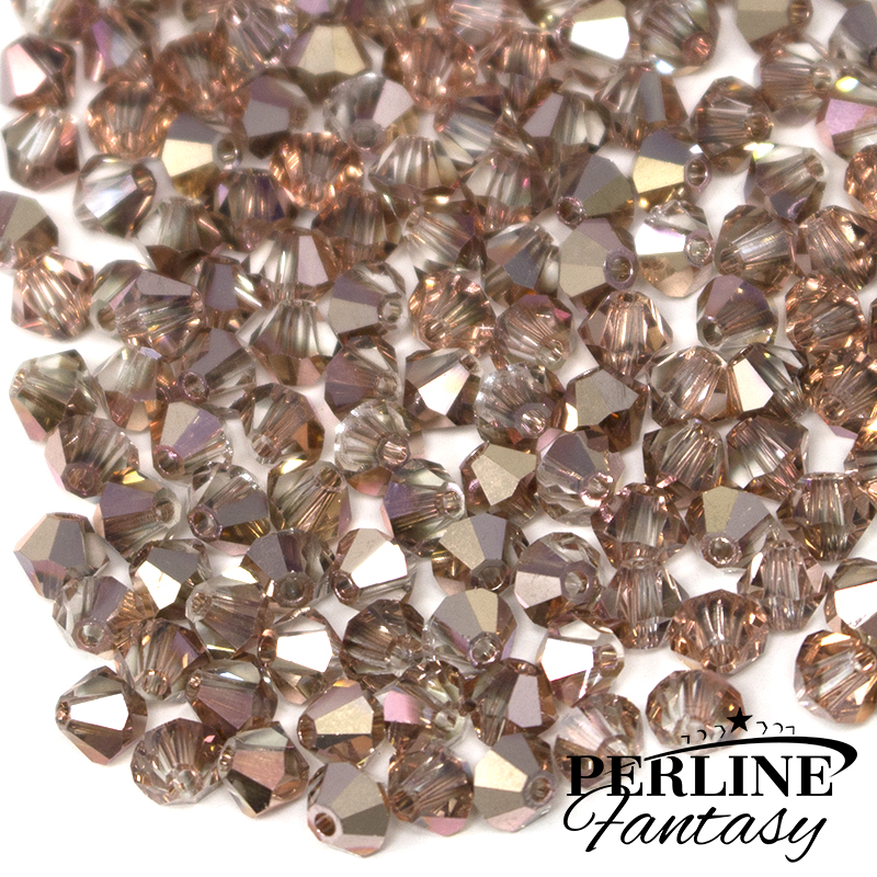 Bicono Preciosa 4 Mm Crystal Capri Gold