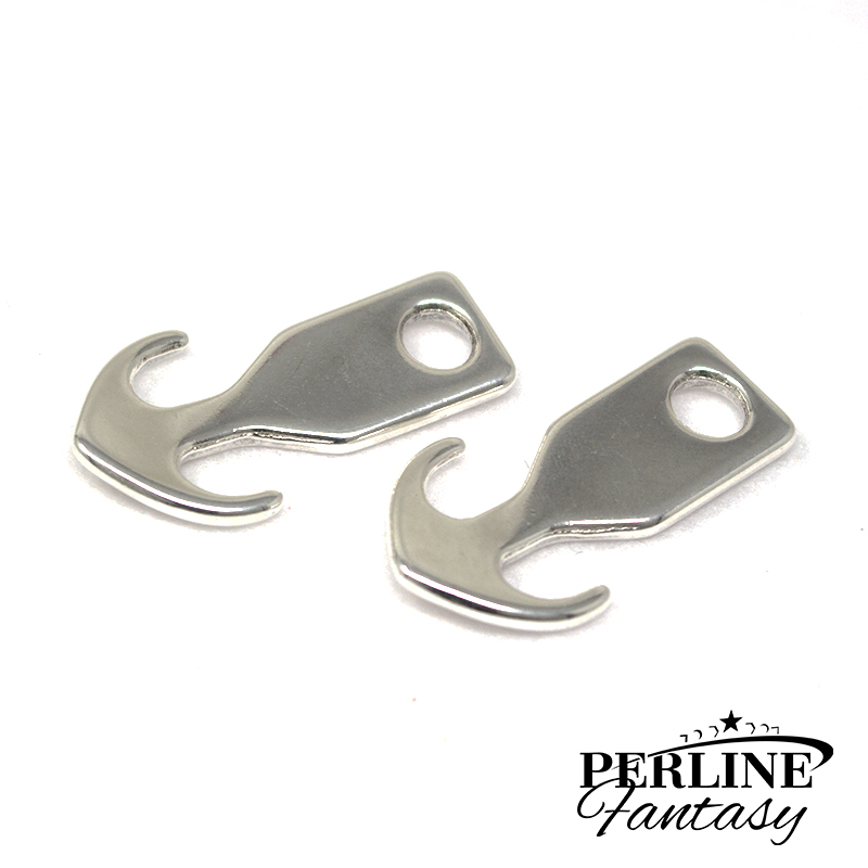 Chiusura Ancora 20 x 36 Mm Argento Anticato