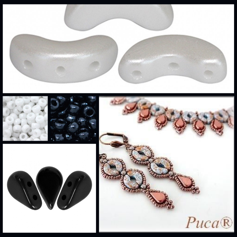 Kit Orecchini ‘’Suzanne'’ - Black/White