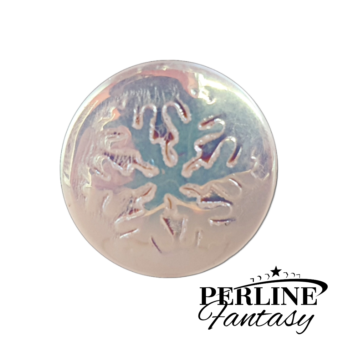Cabochon Snowflake 21 Mm Alabaster AB