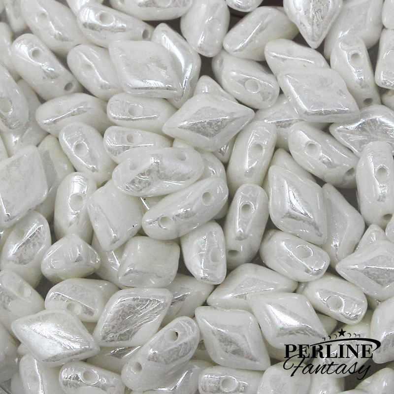 Perline Gemduo Chalk White Luster
