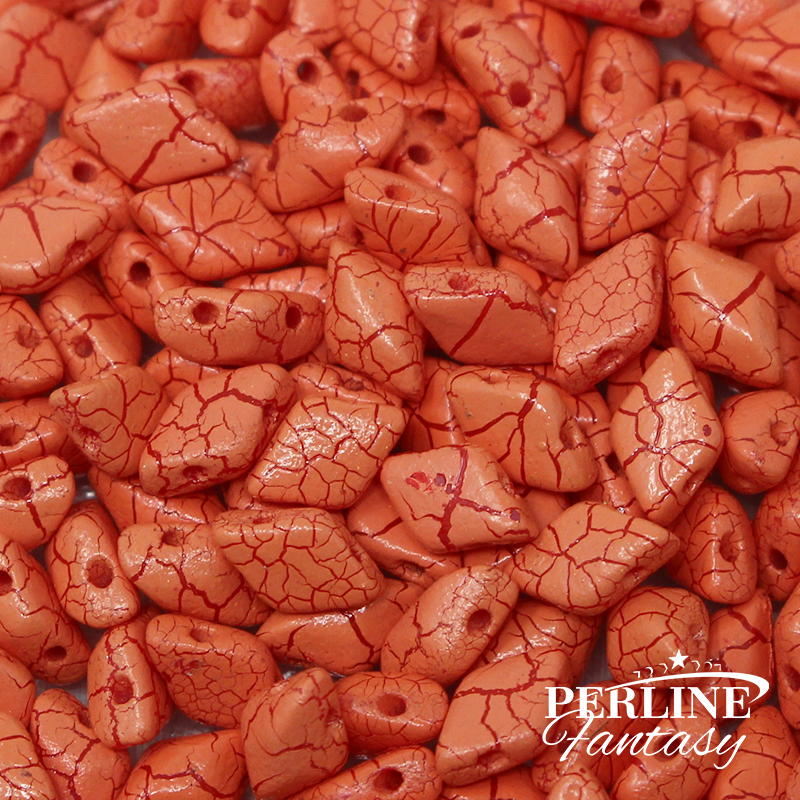 Perline Gemduo Ionic Orange/ Dk. Red