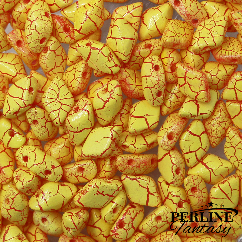 Perline Gemduo Ionic Yellow / Red