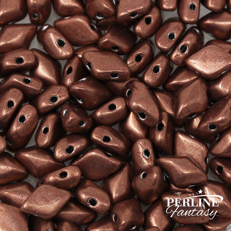 Perline GemDuo Saturated Met.Valiant Poppy