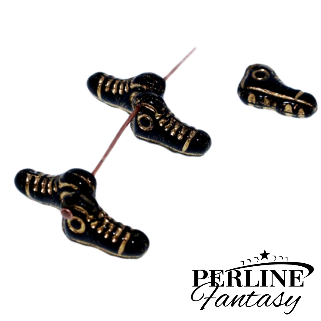 Charm Sneakers Nero / Oro