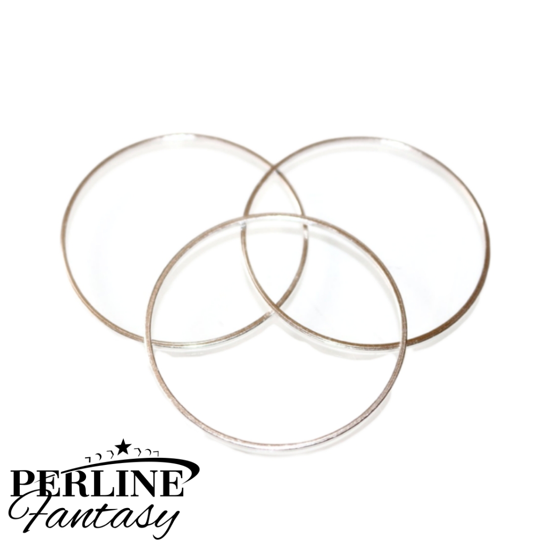 Cerchio 40 Mm Argentato Ottone