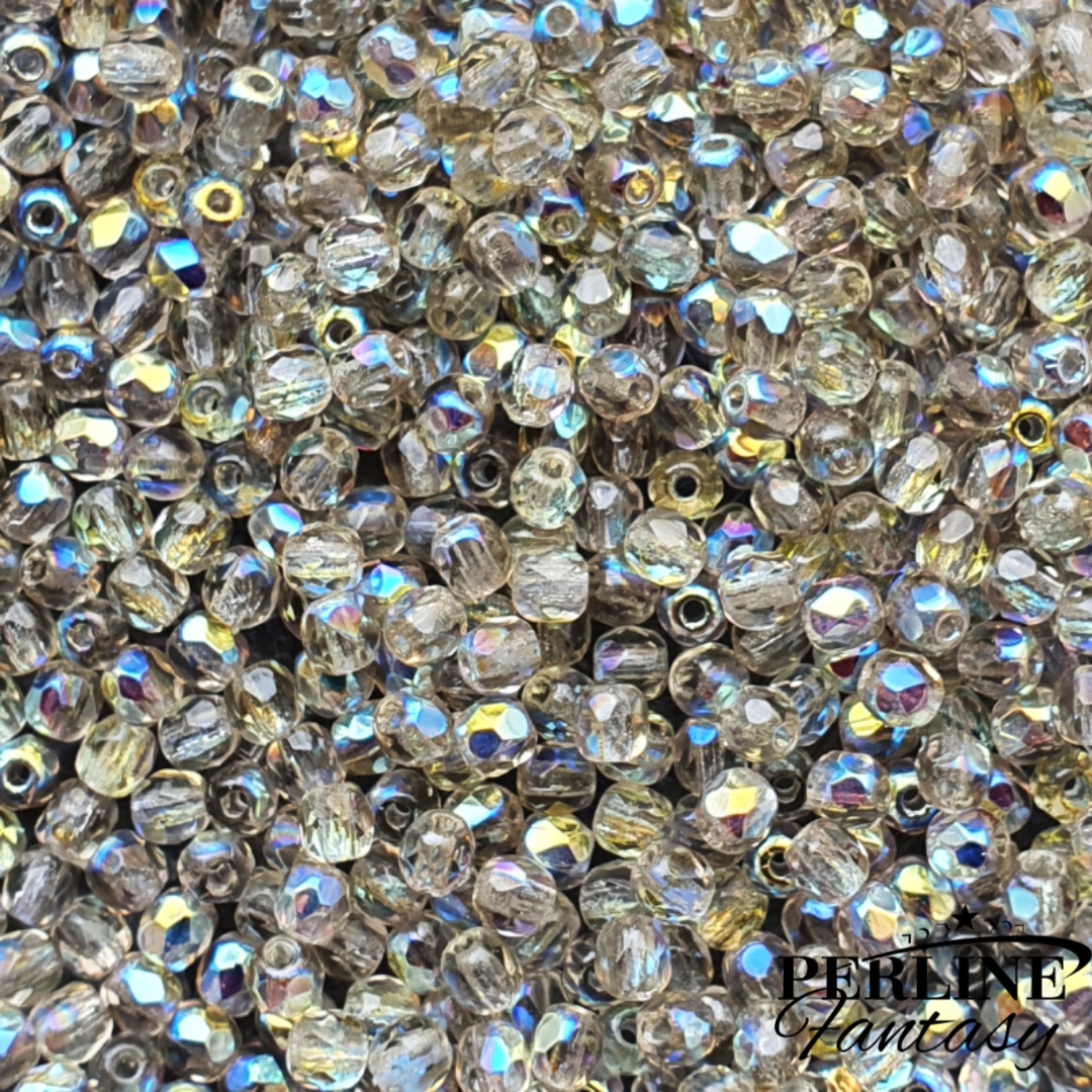 Mezzi Cristalli 3 Mm Black Diamond AB