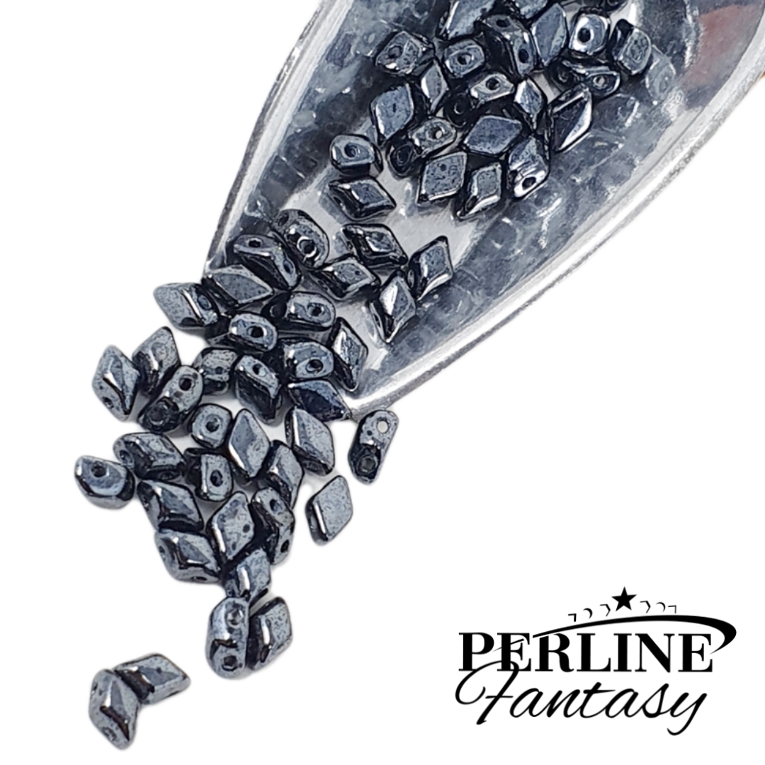 Mini Gemduo Jet Hematite 