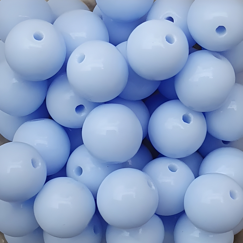 Perle Tonde Vetro di Boemia 6 Mm Lt. Blue