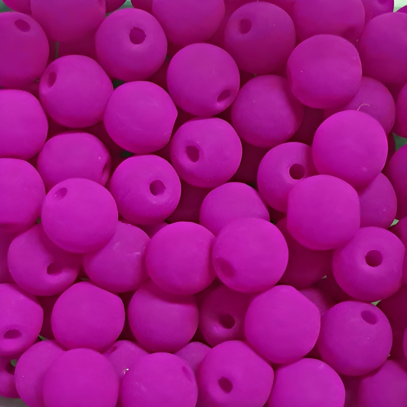 Perle Tonde Vetro di Boemia 4 Mm Neon Violet