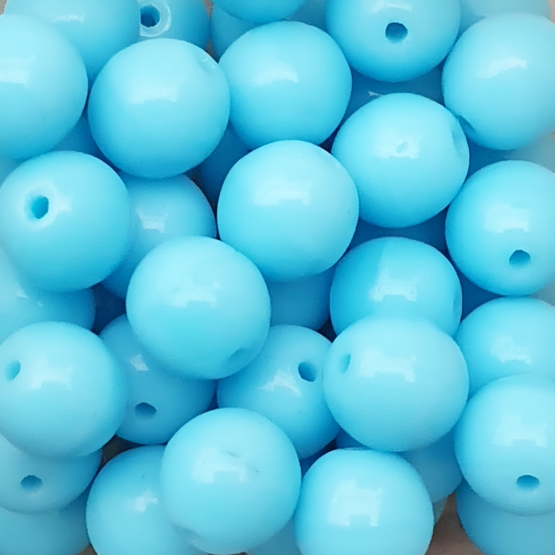 Perle Tonde Vetro di Boemia 6 Mm Turq. Blue Perle Tonde Vetro di Boemia 6 Mm Turq. Blue