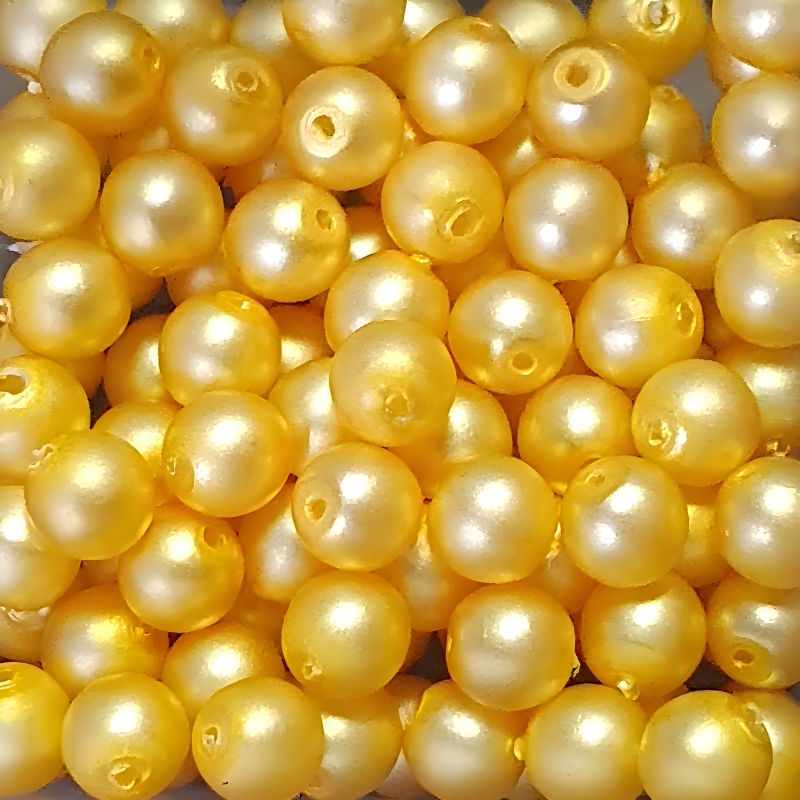 Perle Tonde Vetro di Boemia 4 Mm Pastel Gold Perle Tonde Vetro di Boemia 4 Mm Pastel Gold