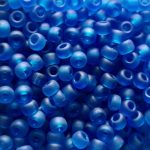 Rocailles Miyuki 8/0 Matted Transparent Capri Blue (149F)