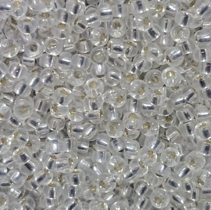 crystal silver lined roc miyuki 11 0