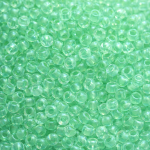 Rocailles Miyuki 11/0 Mint Lined Crystal (228)