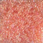 Rocailles Miyuki 11/0 Dark Peach Lined Crystal AB (275)