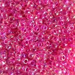 Rocailles Miyuki 11/0 Hot Pink Lined Crystal AB (355)