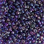Rocailles Miyuki 11/0 Purple Lined Crystal AB (356)