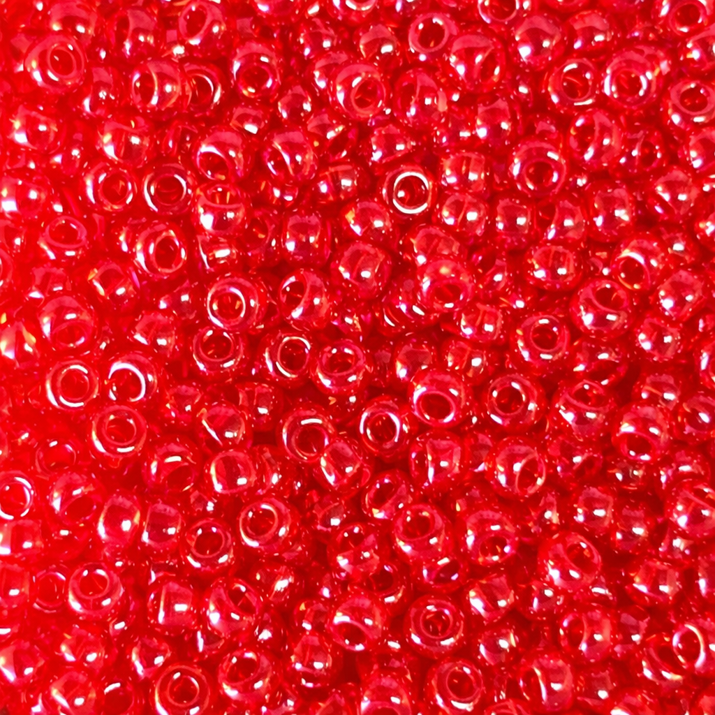 roc miyuki 11 0 transp cherry luster 166 Rocailles Miyuki 11/0 Transp. Cherry Luster (166) - immagine 1