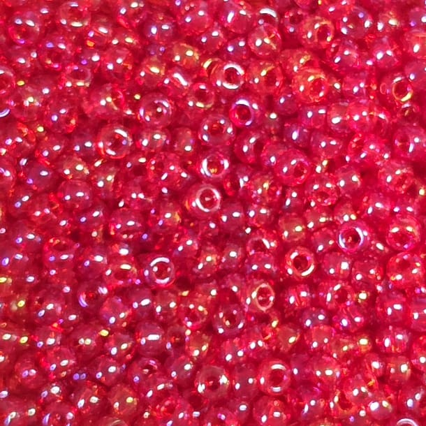 transp ruby luster 167 Rocailles Miyuki 11/0 Transp. Ruby Luster (167) - immagine 1
